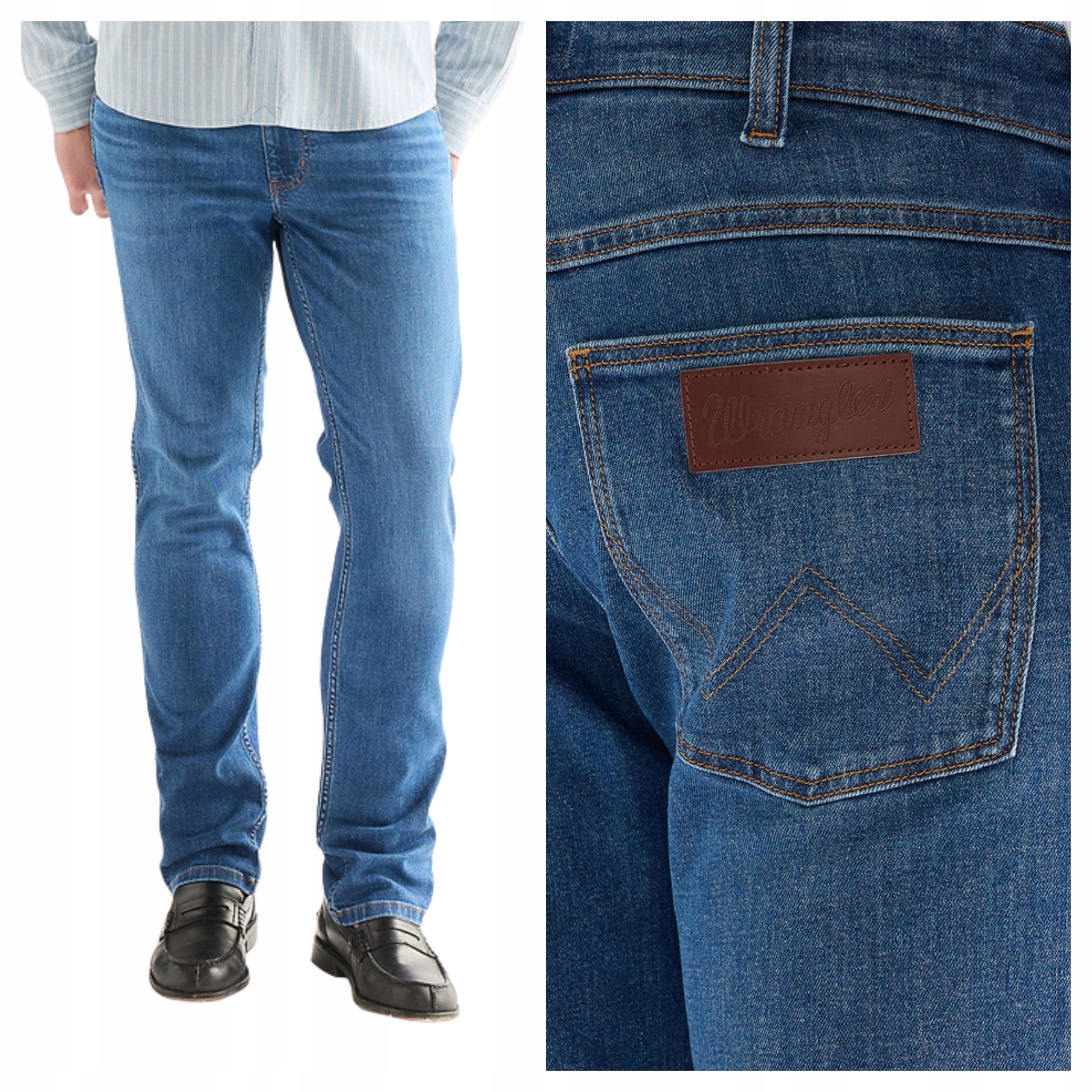 Pánské džínové kalhoty Wrangler Greensboro Regular Fit modré W40 L30