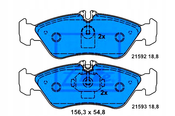 Ate Brzdové Destičky Mercedes Zadní Sprinter 208-312
