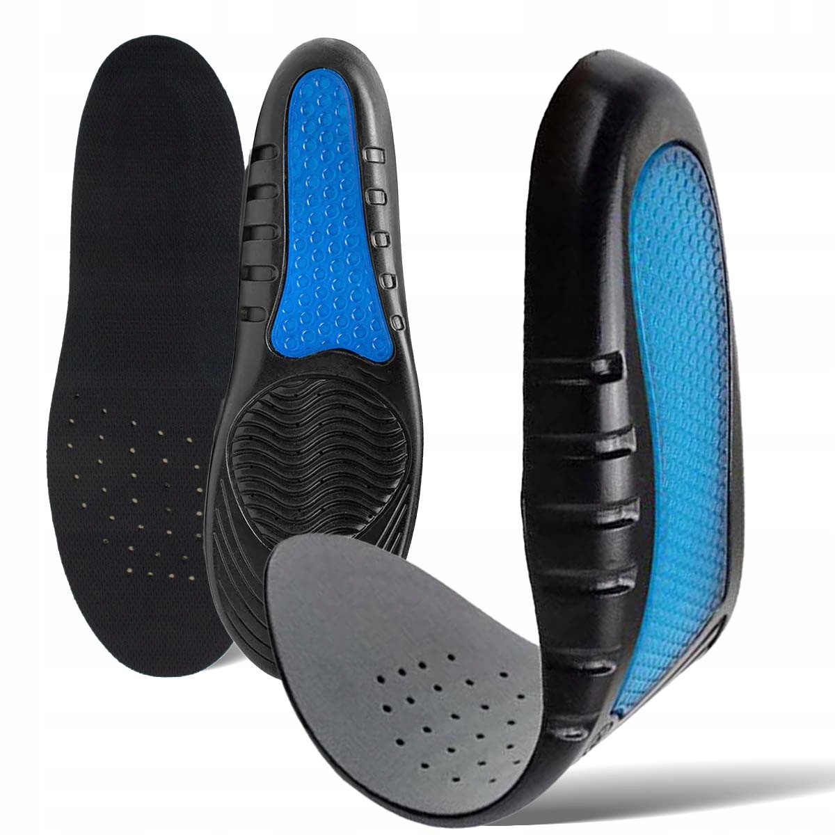 WKŁADKI DO BUTÓW ROBOCZYCH BHP BOLĄCE STOPY 40-46 Rozmiar zakresowy 40-46