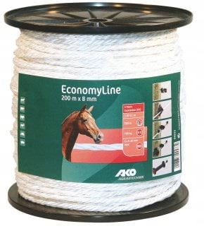 Plotová Linka Economy 200 m x 8 mm Bílá Kerbl