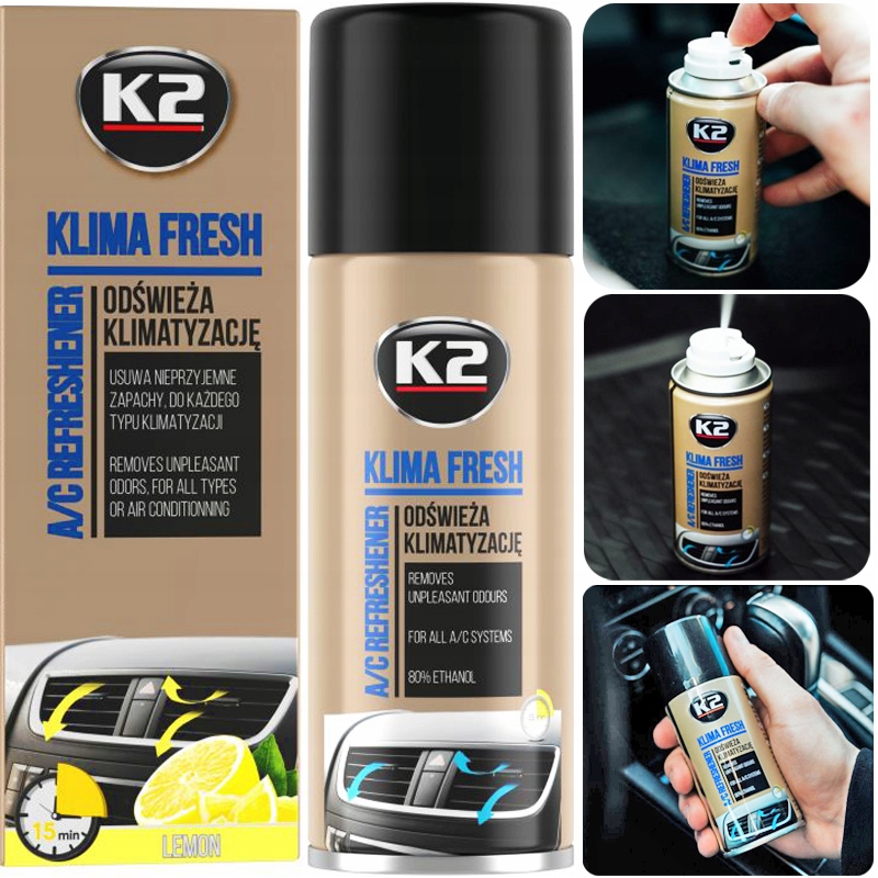 

K2 Klima Fresh Odświeżacz Klimatyzacji Lemon 150ML
