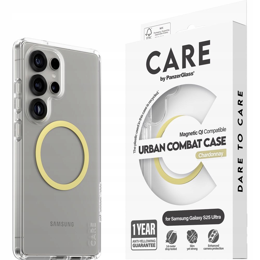 Pouzdro PanzerGlass pro Samsung Galaxy S25 Ultra, MagSafe, odolná zadní kryt