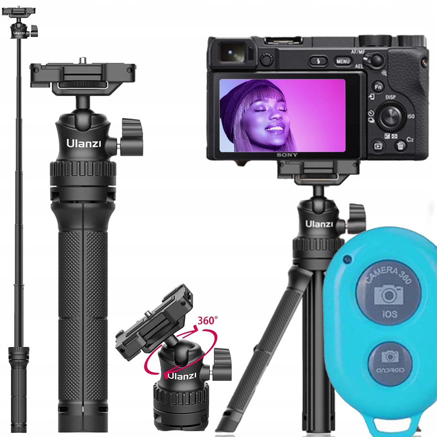 

Statyw Stołowy Monopod Ulanzi MT16 do GoPro 10 9 8