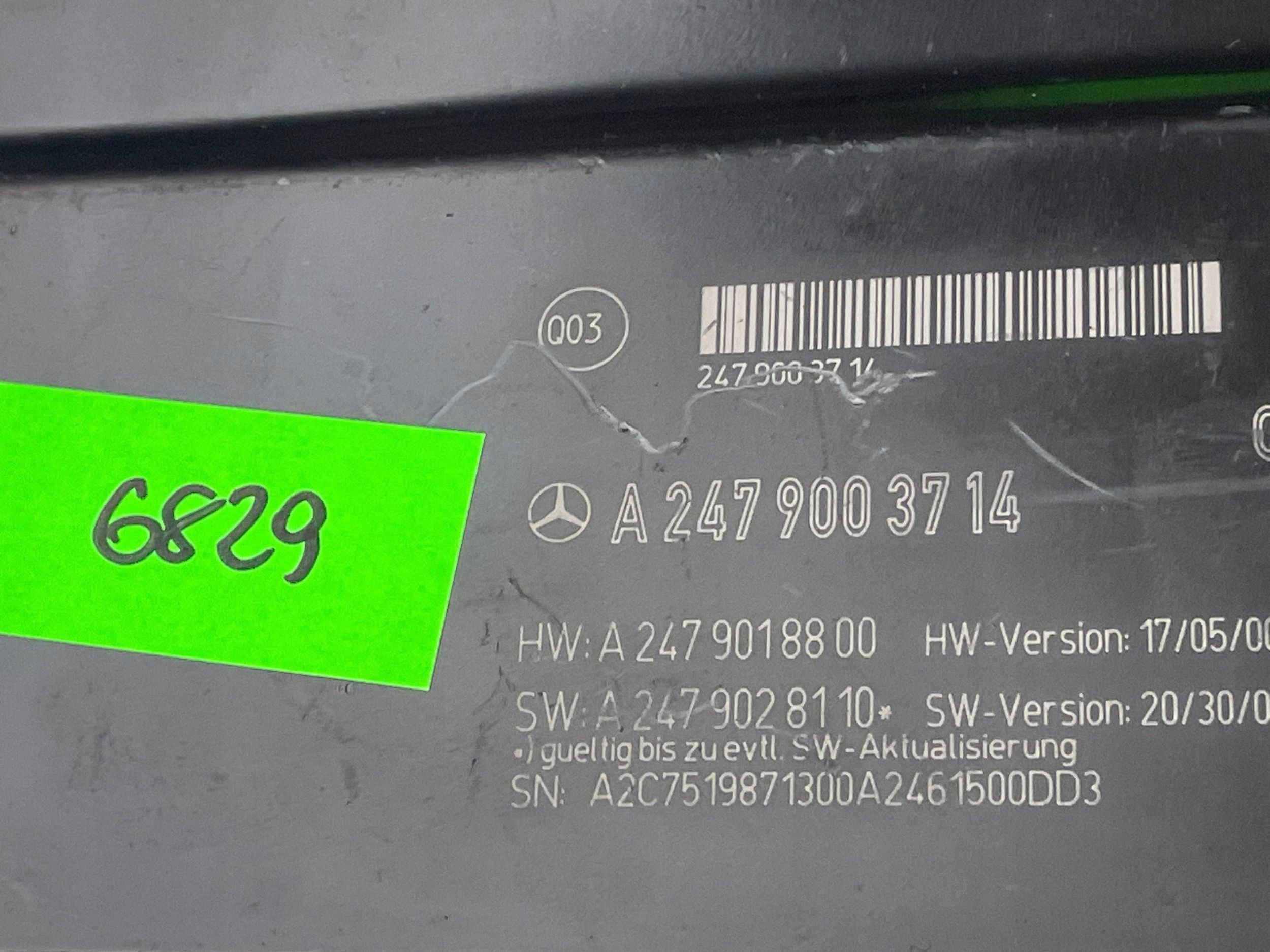 Module Siège KIEROWCA A2479003714 MERCEDES-BENZ B W247 Original !J