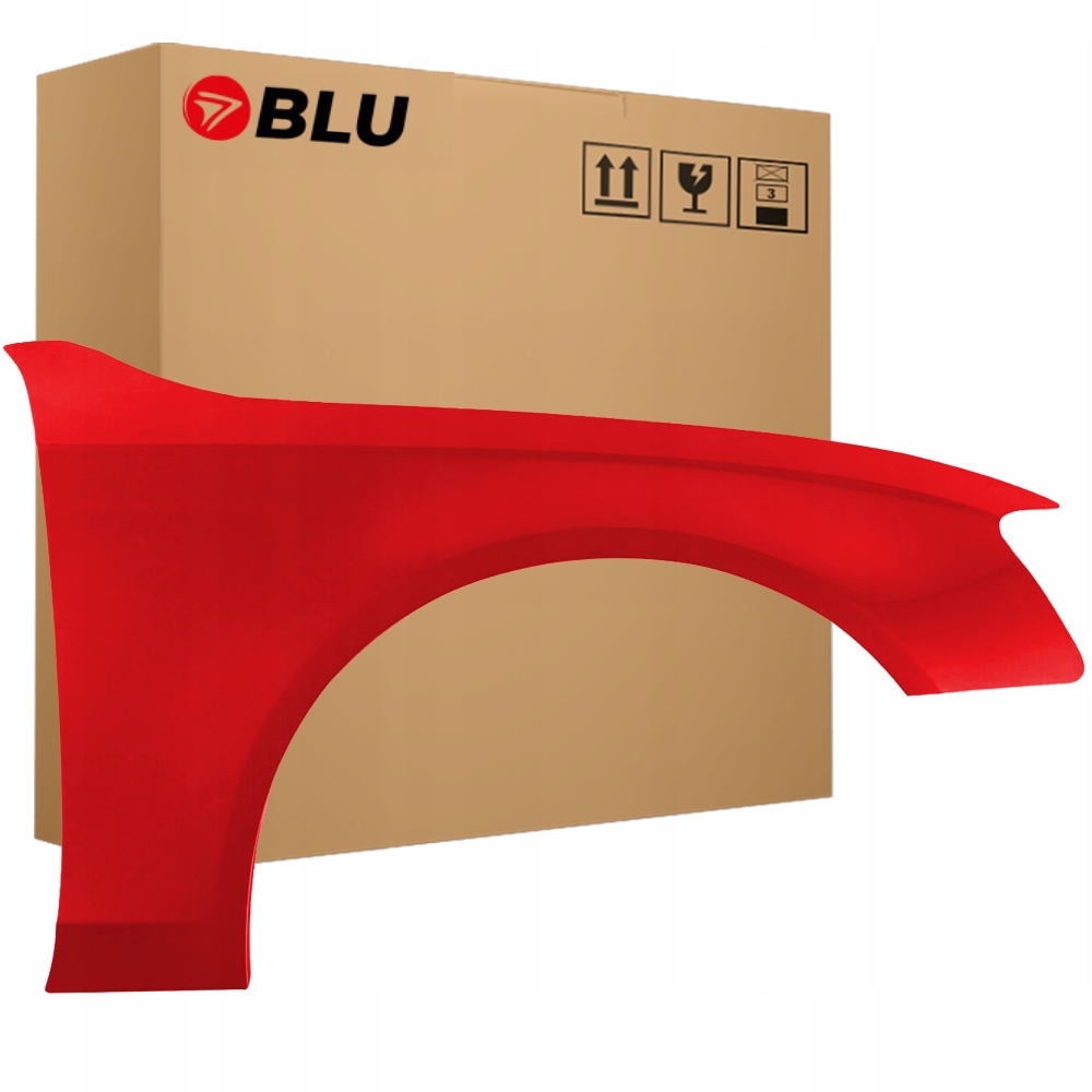 Blu Blatník Audi A4 B8 S4 LY3J pravý červený 07-11 přední