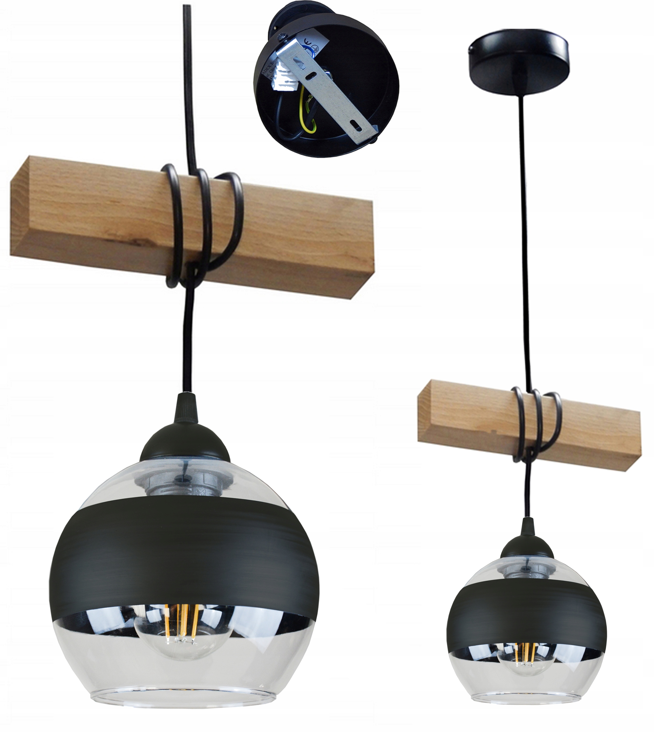 Závěsná/stropní Lampa Lustr Stropní Svítidlo 015-1K Led E27 Kuchyně Bufet Obývací Pokoj