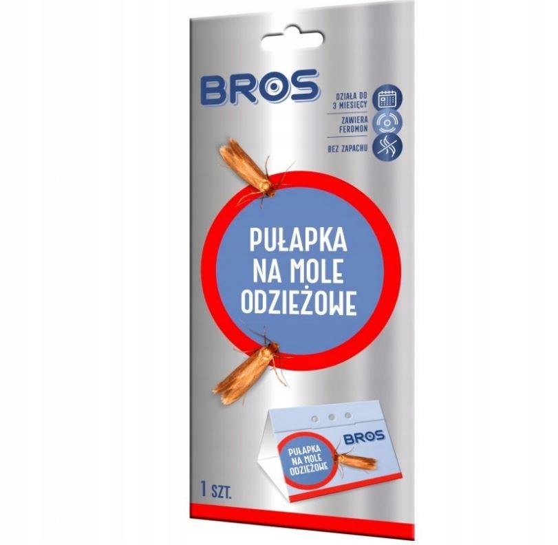 

Bros Max Pułapka feromonowa lep na mole odzieżowe