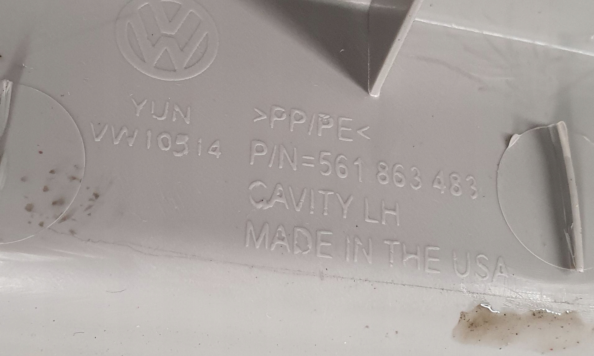 VW Passat B7 USA 11-16 cover slupka a left
