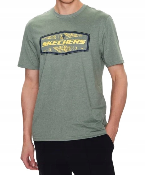 Tričko s krátkým rukávem Skechers Latitude Tee zelené 2XL