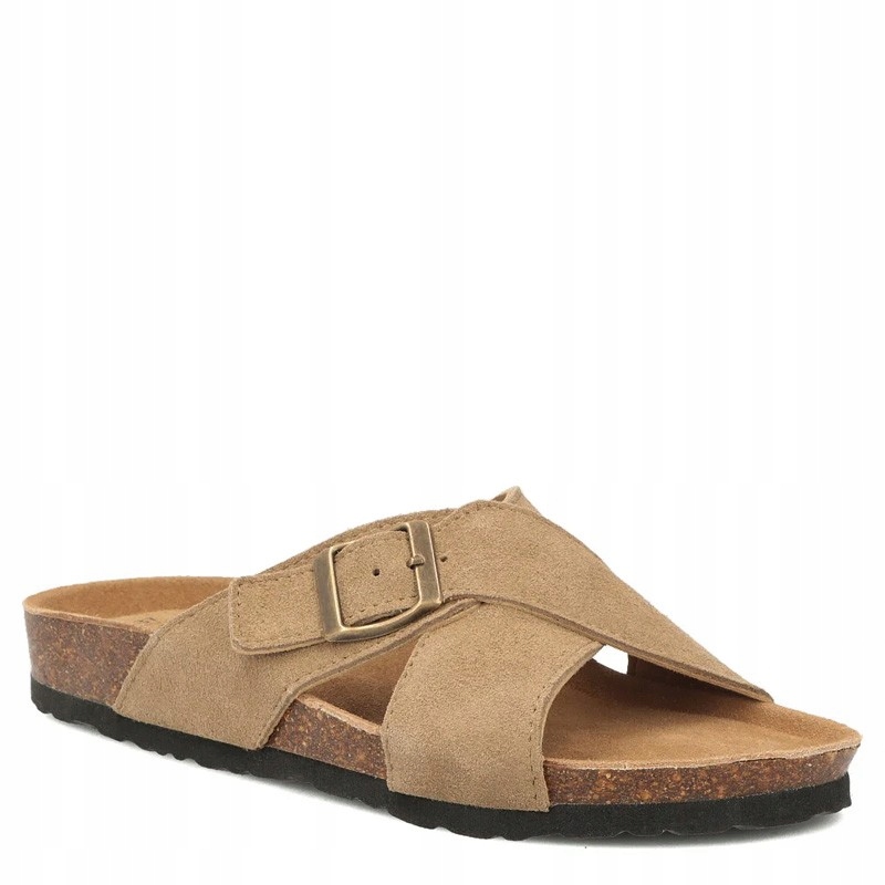 Filippo DK7919/26 Béžové Taupe Kožené Nazouváky 41
