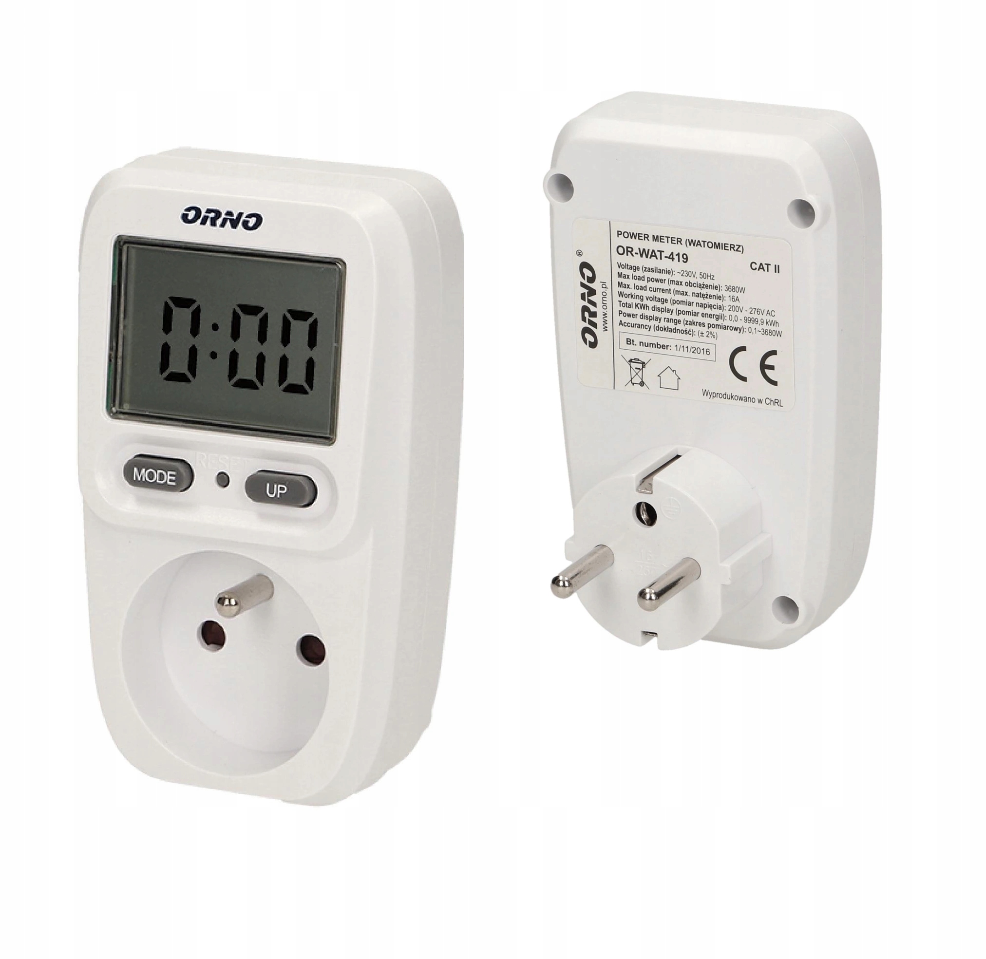 

Watomierz Licznik Poboru Prądu Zużycia Energii LCD