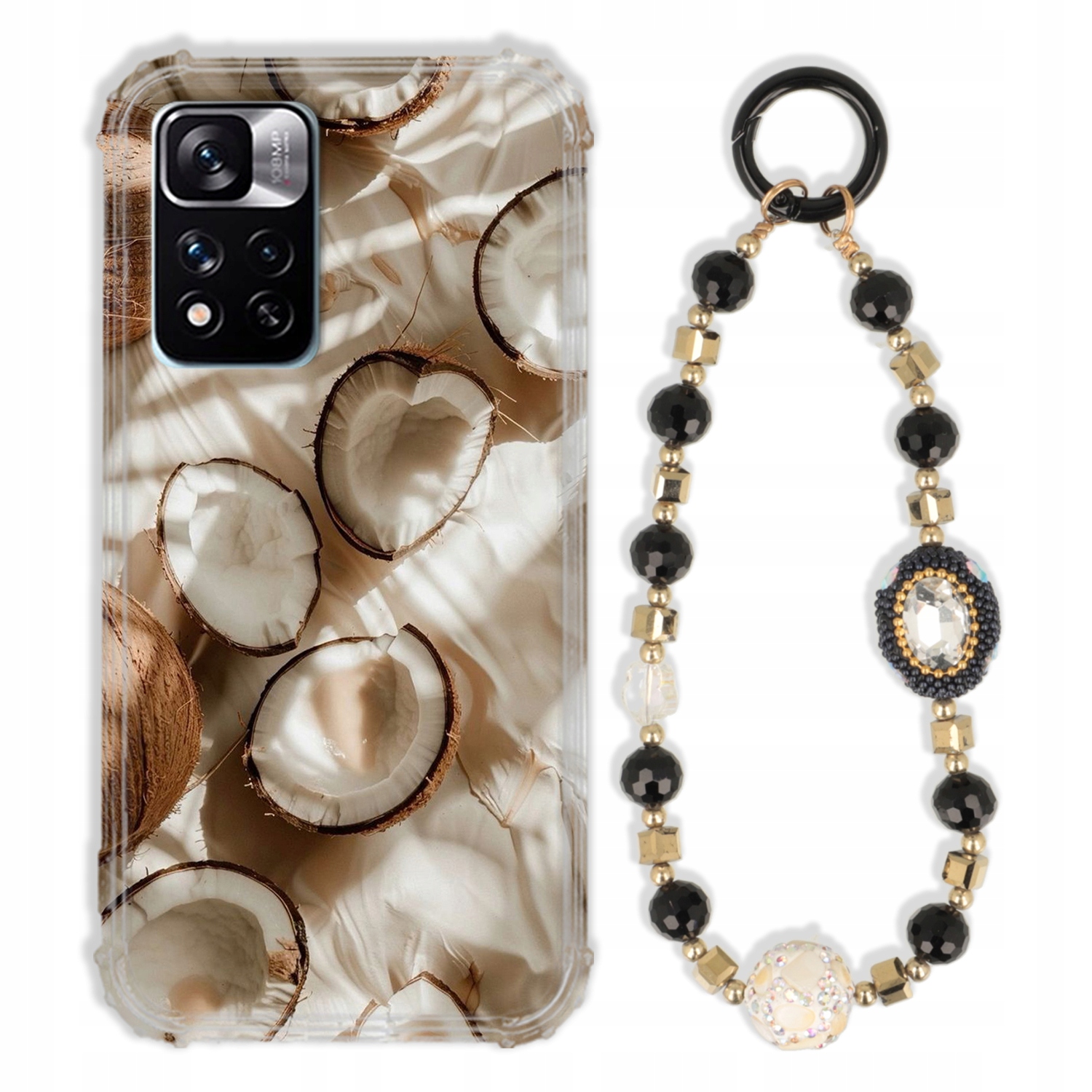 Puzdro Pre Xiaomi Redmi Note 11 Pro Plus Antishock Zirkóny Čierno Zlaté|silné