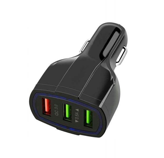 

Ładowarka samochodowa Usb Qc 3.0 3xUSB ŁADS7