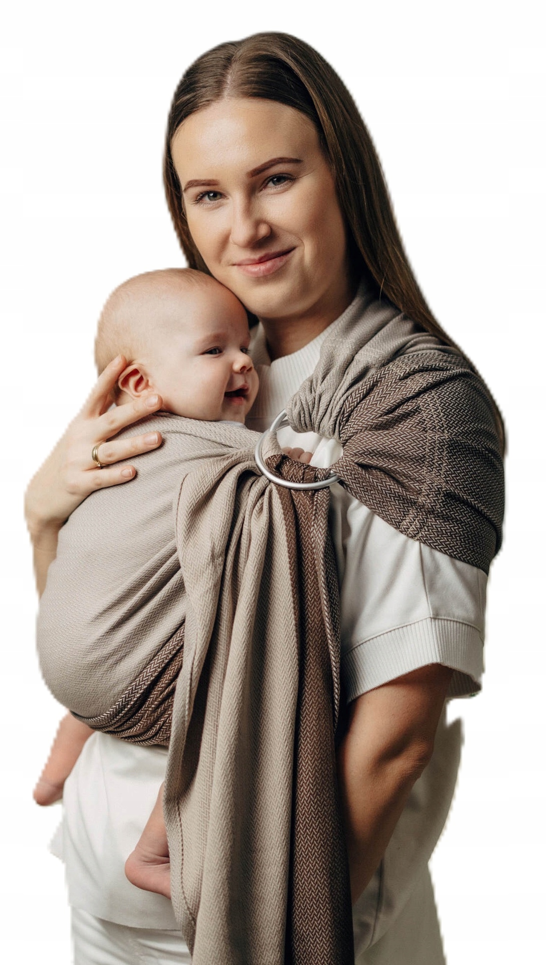 Chusta kółkowa LennyLamb - Baby Caffe Latte 1.8 m.