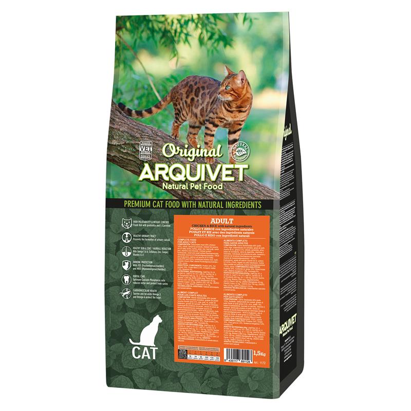 Levně Arquivet Cat Original pro dospělé kočky s kuřecím masem 1,5 kg
