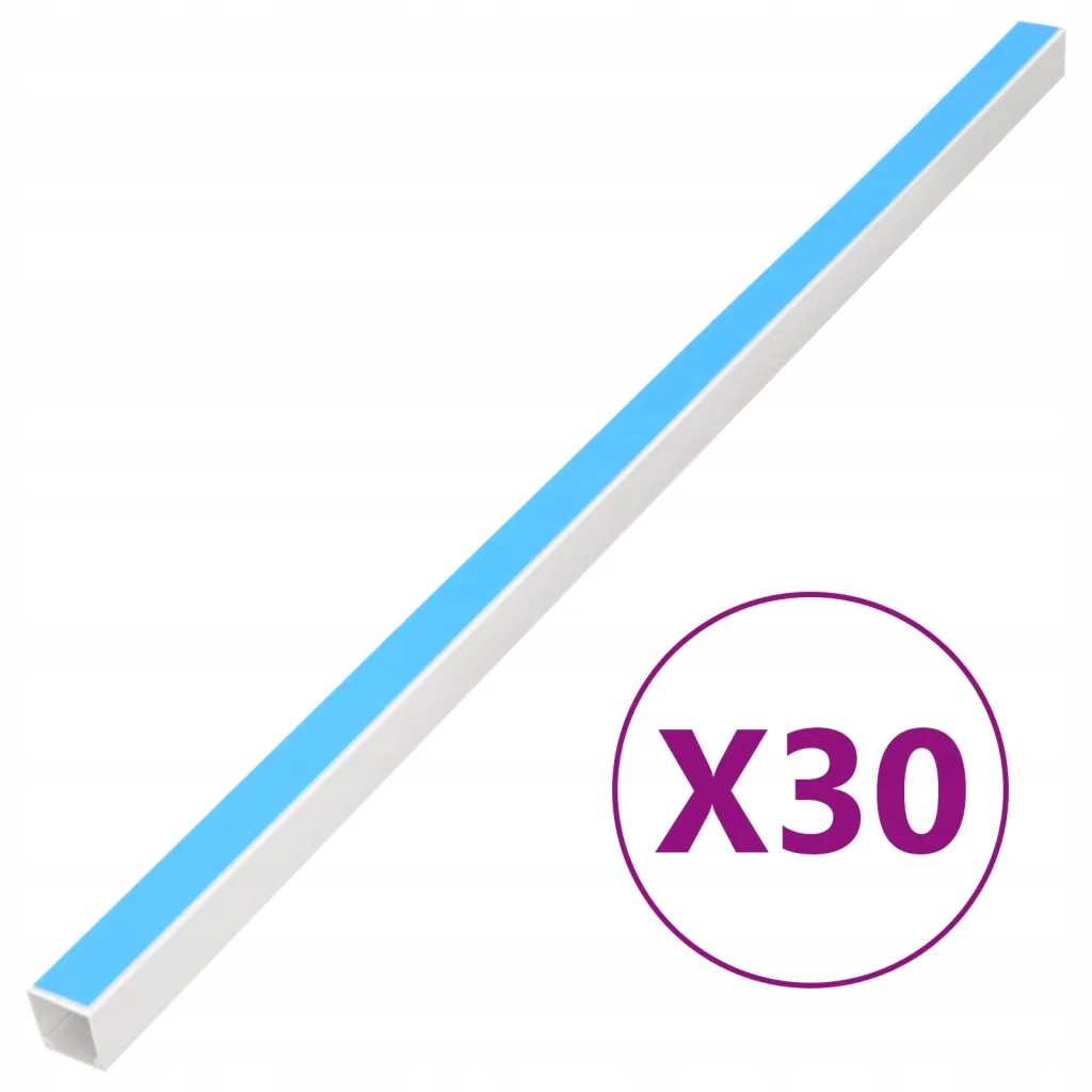 Osłonka na kable PVC samoprzylepna, biała, 40x25 mm, 1 m