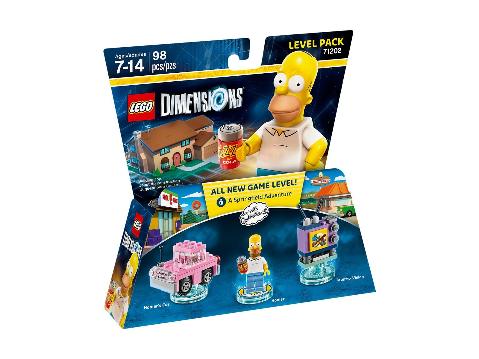 nové Lego Dimensions Level Pack The Simpsons Homer 71202 Misb 2015