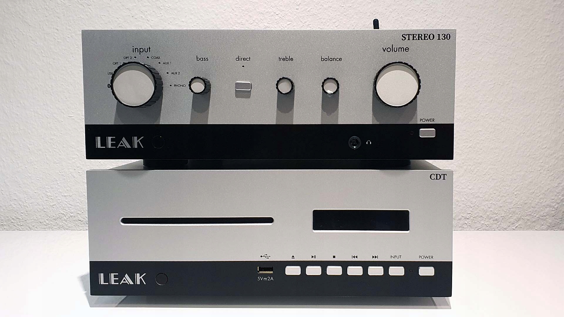 LEAK STEREO 130 + CDT ZESTAW STEREO WYSOKIEJ KLASY Liczba kanałów 2