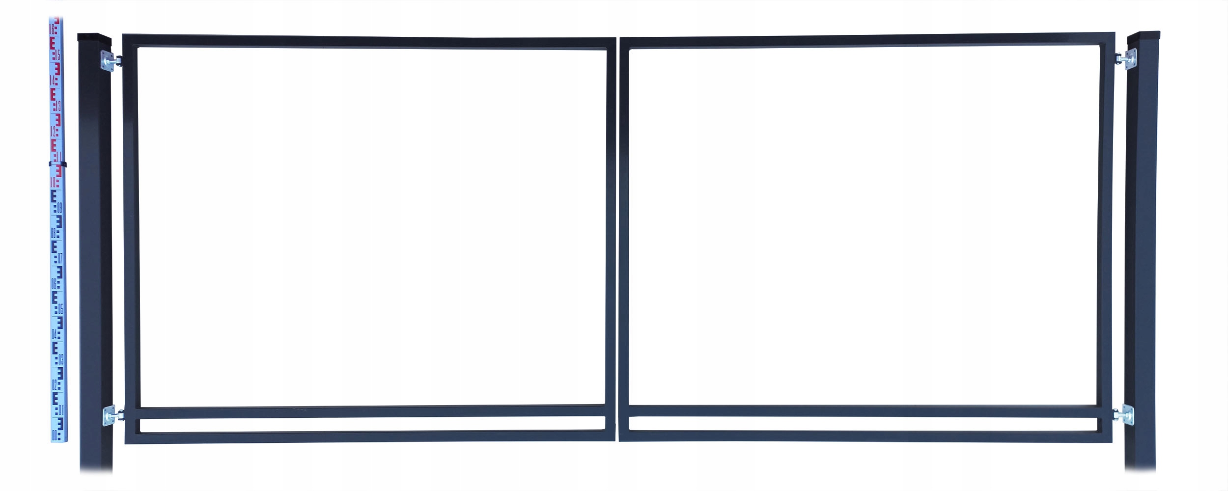 Brána Rama pro štafle a panely 160 cm grafit RAL7016 Sloupky štafle