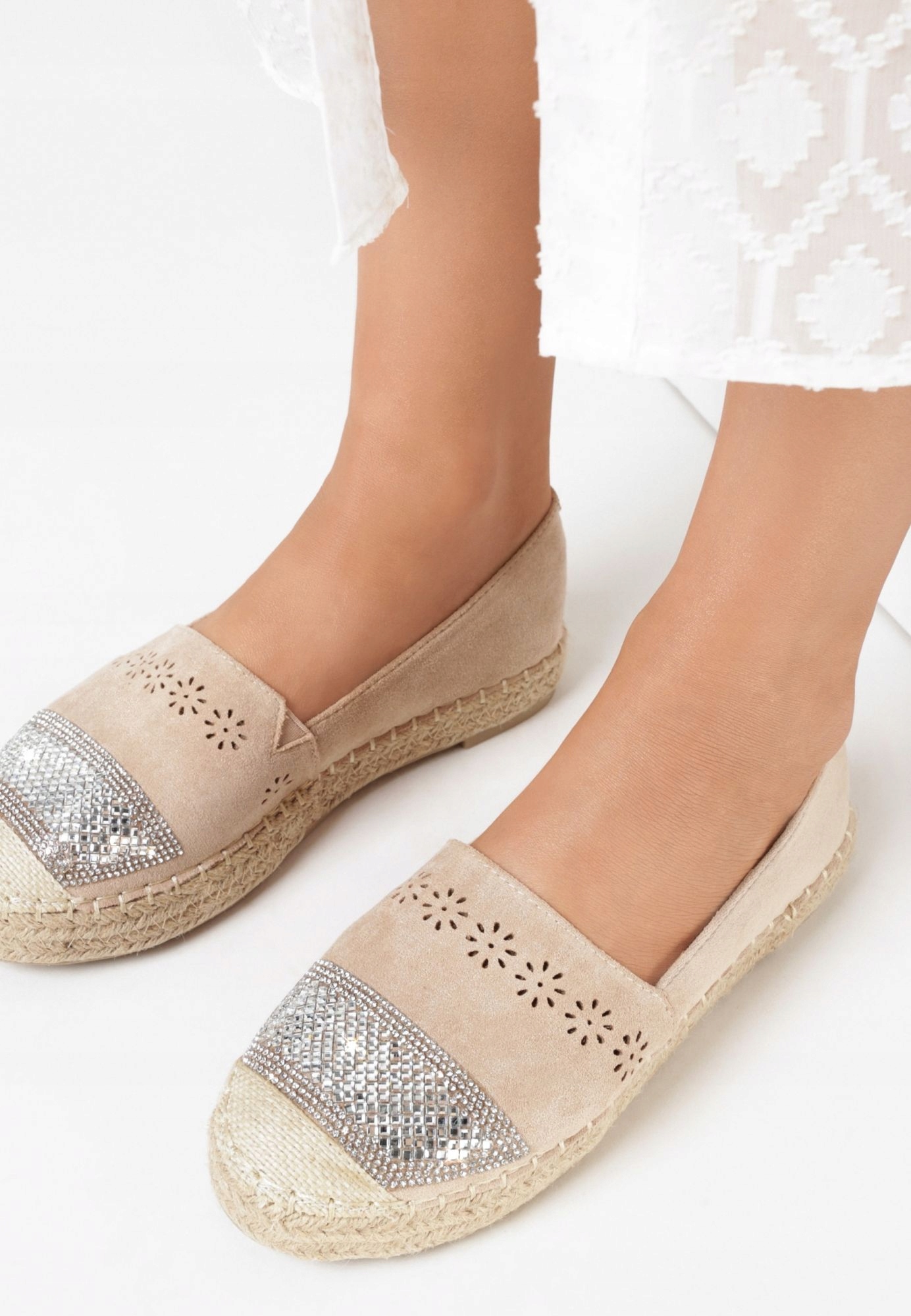 

Born2Be Born2Be Beżowe Espadryle damskie Ekozamsz