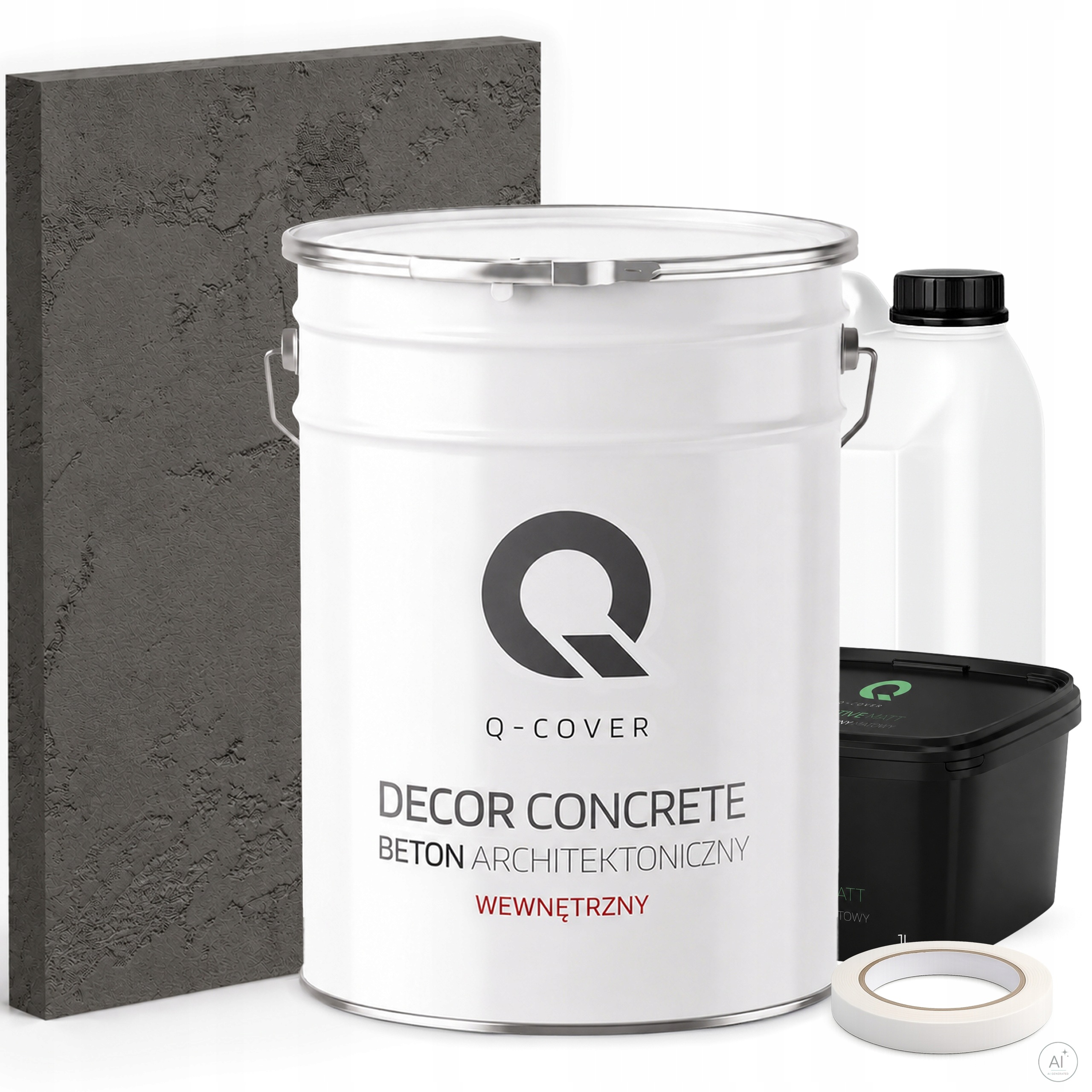 Architektonický Vnitřní Beton Set Šedý Tmavý F276 19kg 10m2