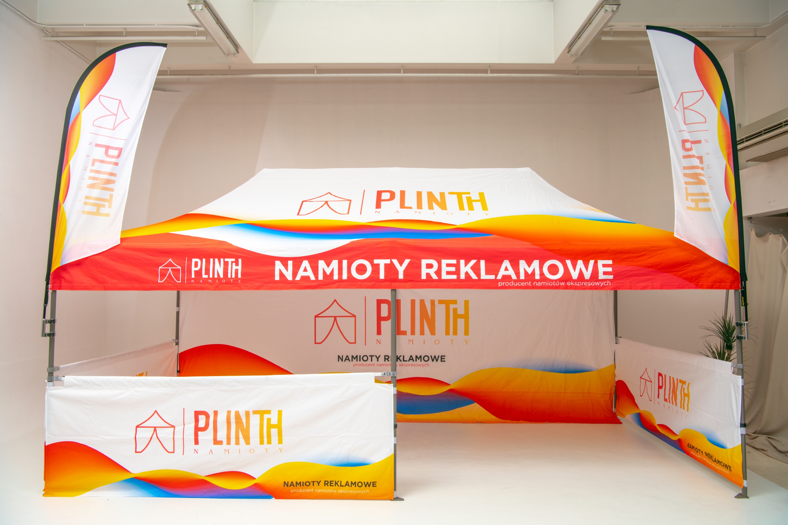 Namiot ekspresowy REKLAMOWY 3x3 H35 z Nadrukiem! Wysokość 2 m