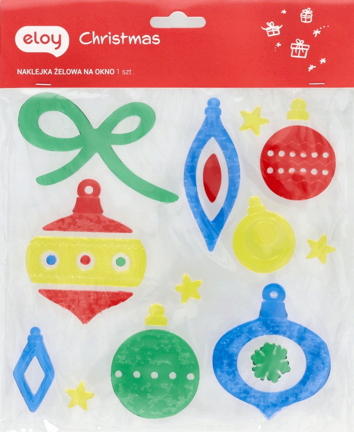 

Naklejki Żelowe ozdoby okno szyby choinka święta