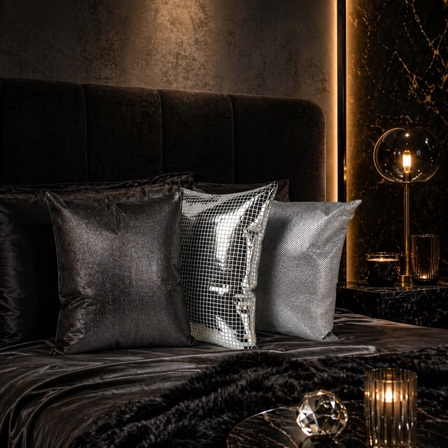 Poduszka dekoracyjna glamour zestaw kare design ozdoby do wnętrz