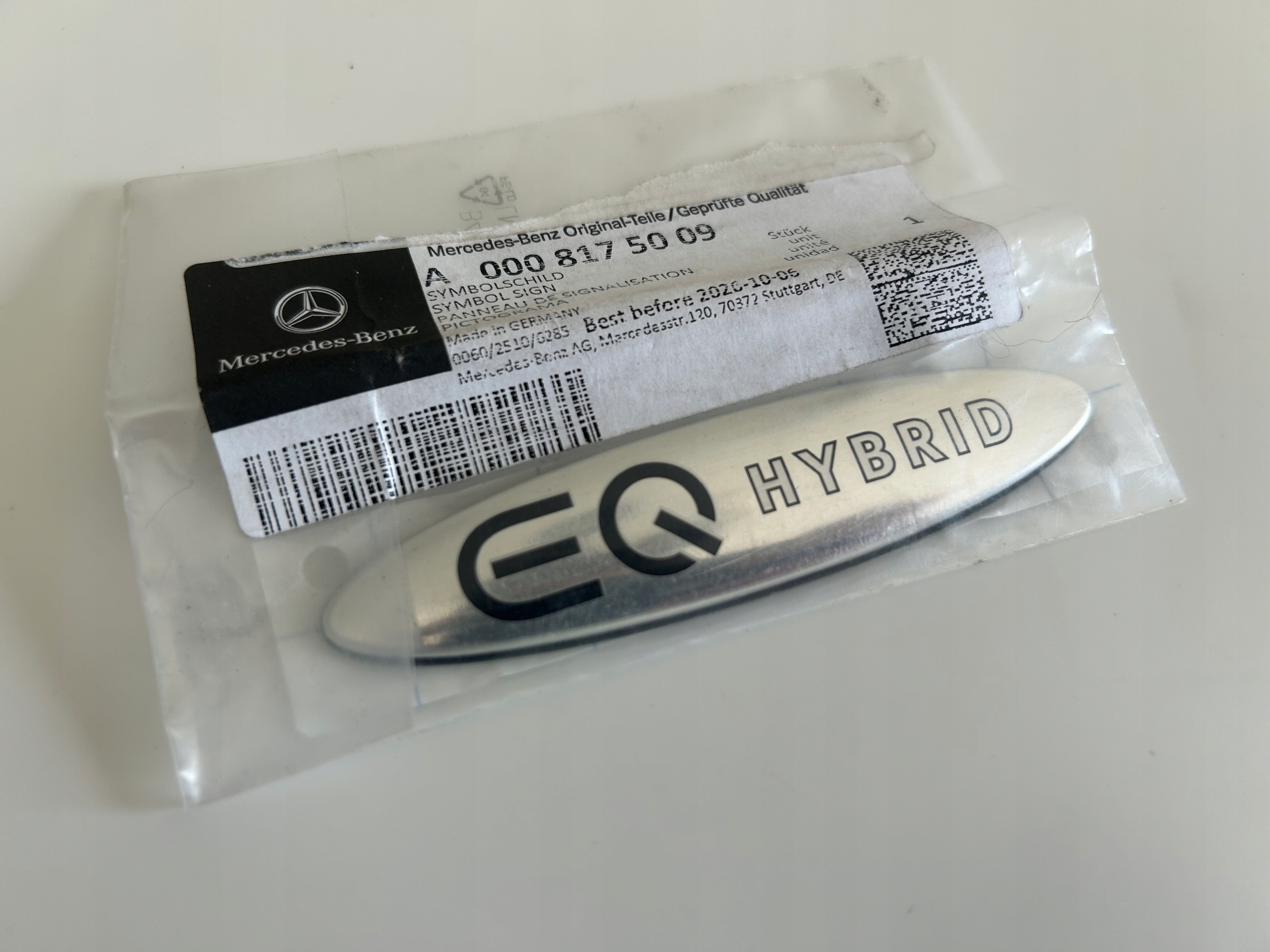 Mercedes Gle W167 Glc W254 Emblém Blatník Eq Hybrid Originál A0008175009