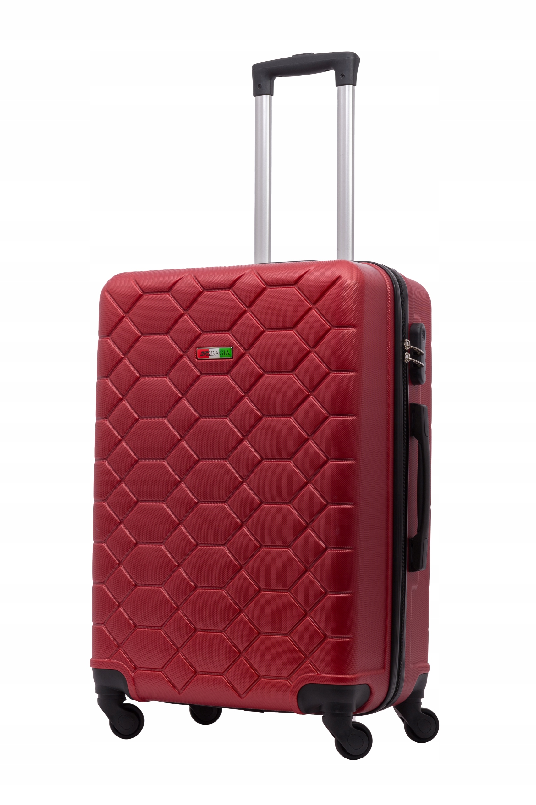 ДОРОЖНЫЙ ЧЕМОДАН СРЕДНИЙ РАЗМЕР M 60L 4 КОЛЕСА BAGIA ABS AMSTERDAM ЦВЕТА