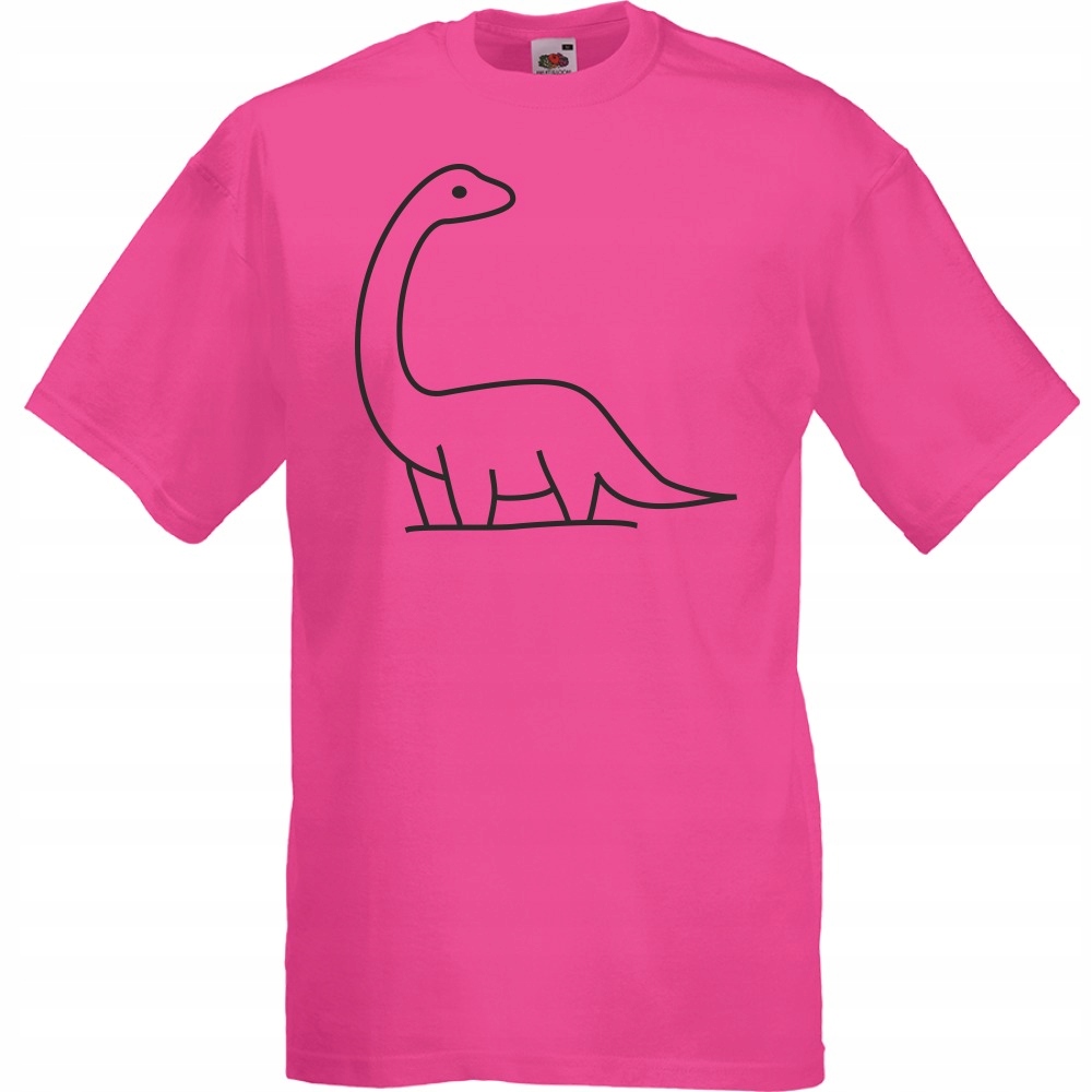 

Koszulka dinozaur dino dinuś S fuksja