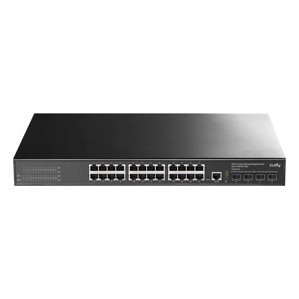 Cudy GS5024S4 přepínač, 24-portový, gigabitový, spravovatelný