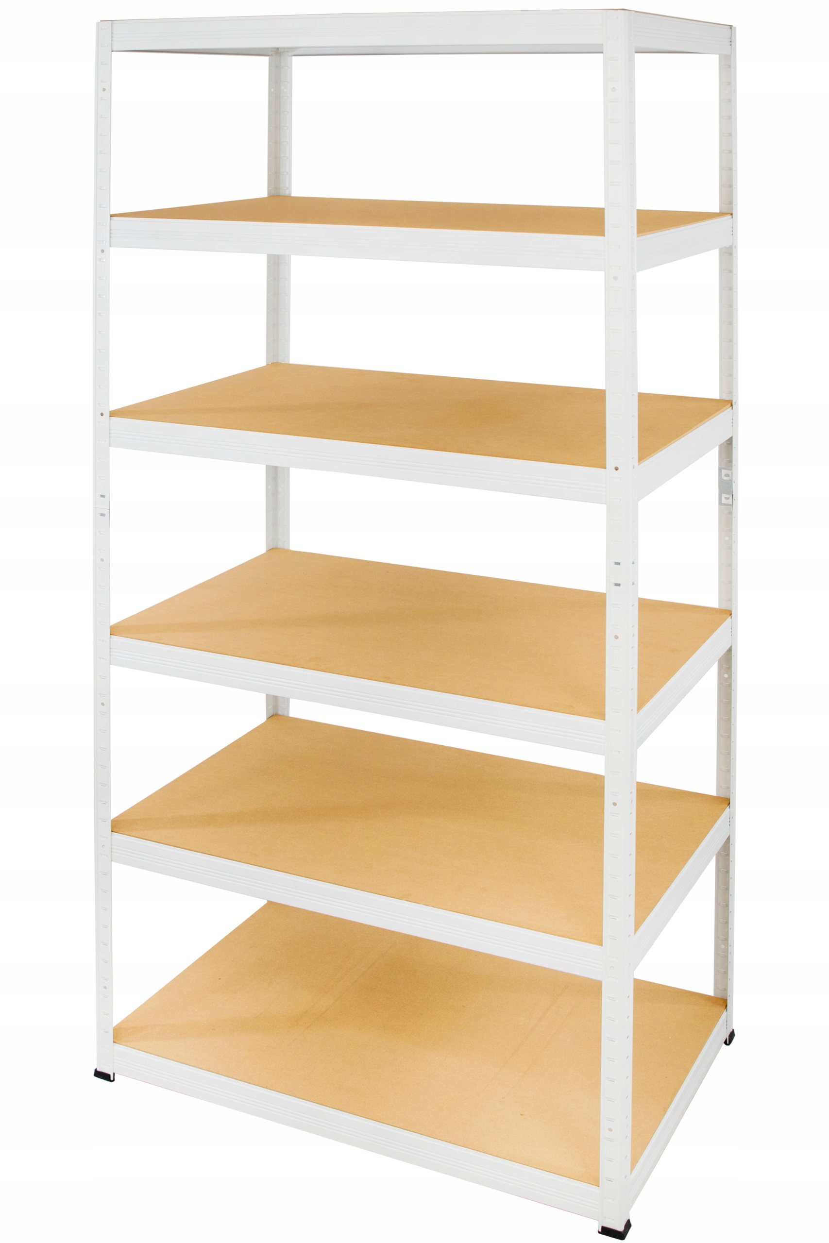 Kovový regál do nemocničního skladu Helios bílý 196x120x35 7x175 kg
