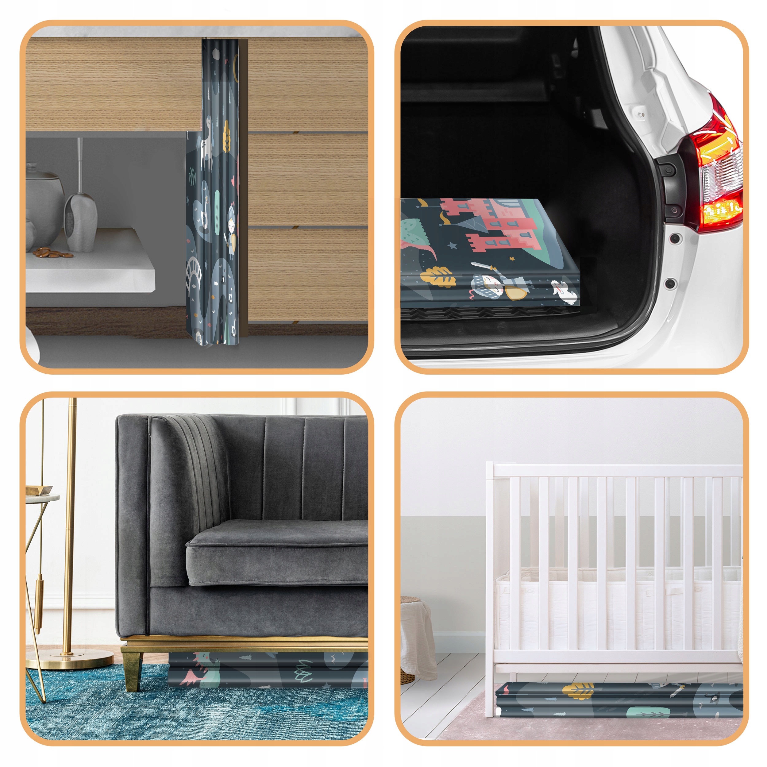 MATA PIANKOWA EDUKACYJNA SKŁADANA DLA DZIECI DUŻA 150x200 DWUSTRONNA NUKIDO Efekty brak