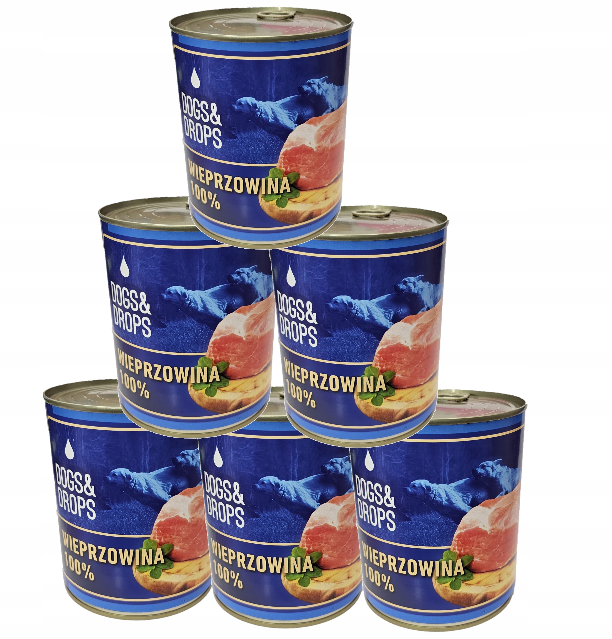 Levně Vlhké krmivo pro psy Vepřové maso 100% 6x0,85 kg