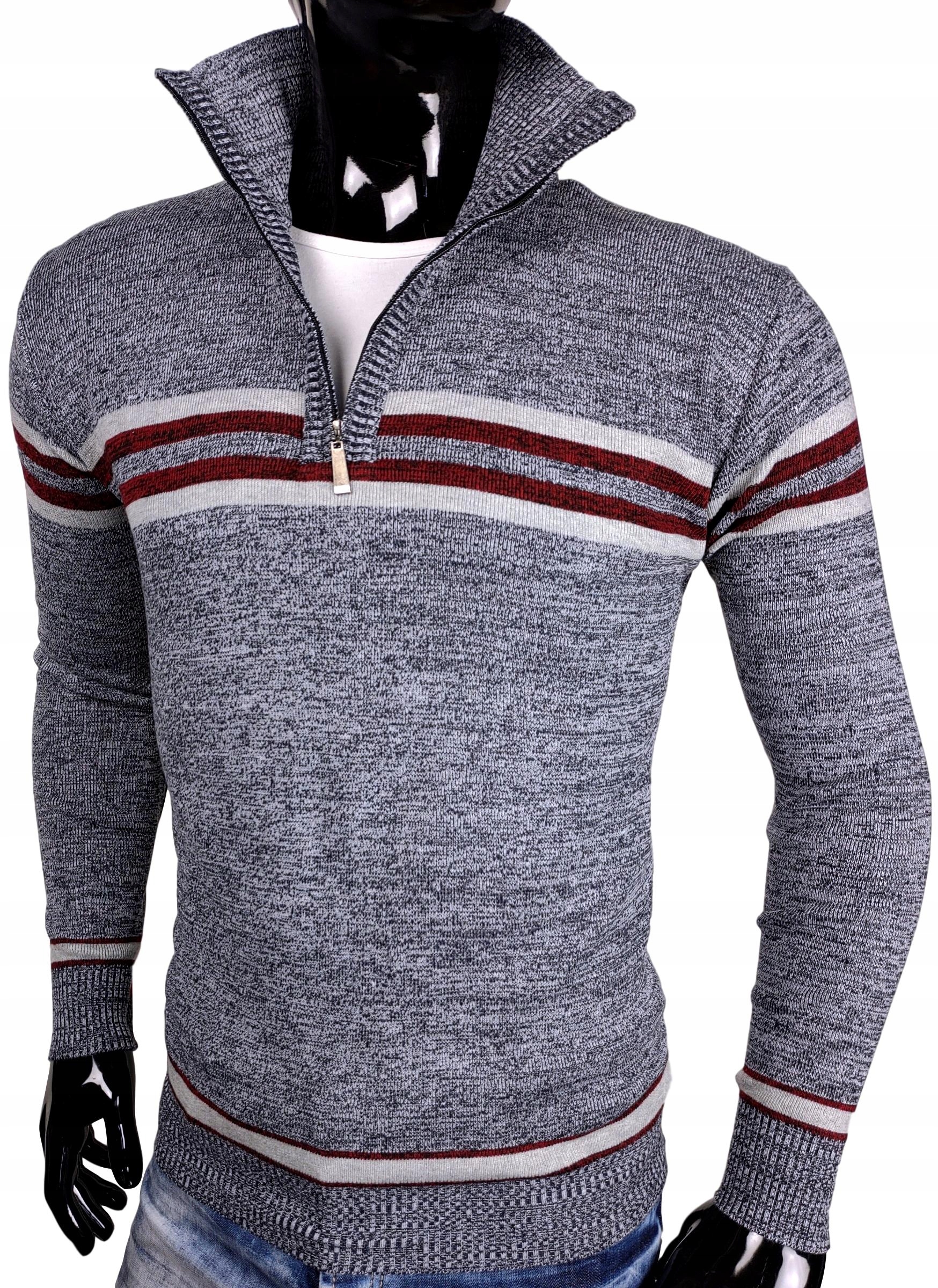 

Sweter Męski Półgolf Z Dodatkiem Wełny G67 r. 3XL