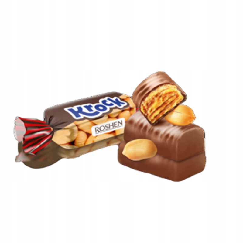 Levně Krock. Bonbóny s karamelem a arašídy 1 kg