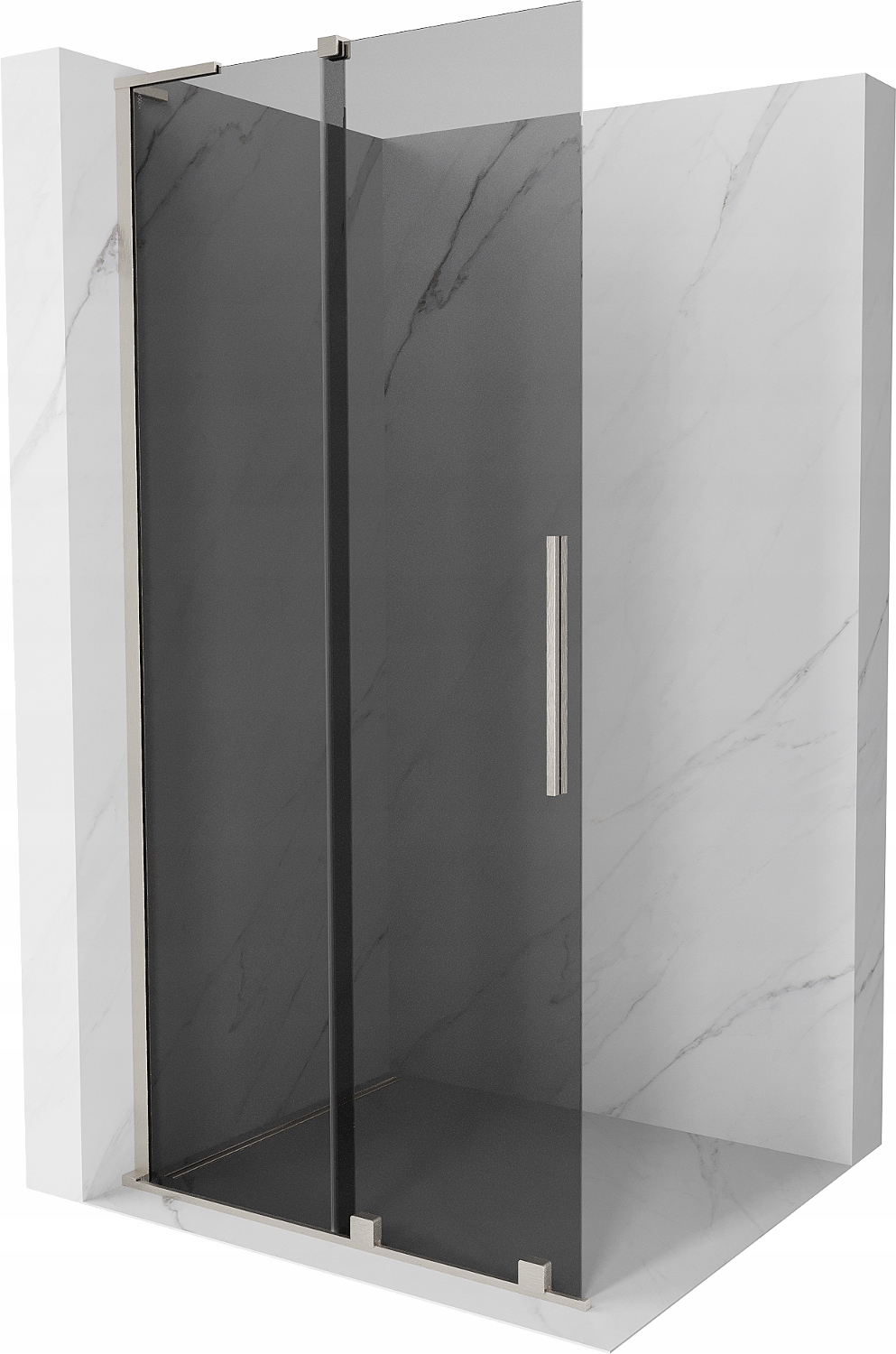 Mexen Velar L Sprchová stěna Walk-in 120x200 cm, grafit, nikl