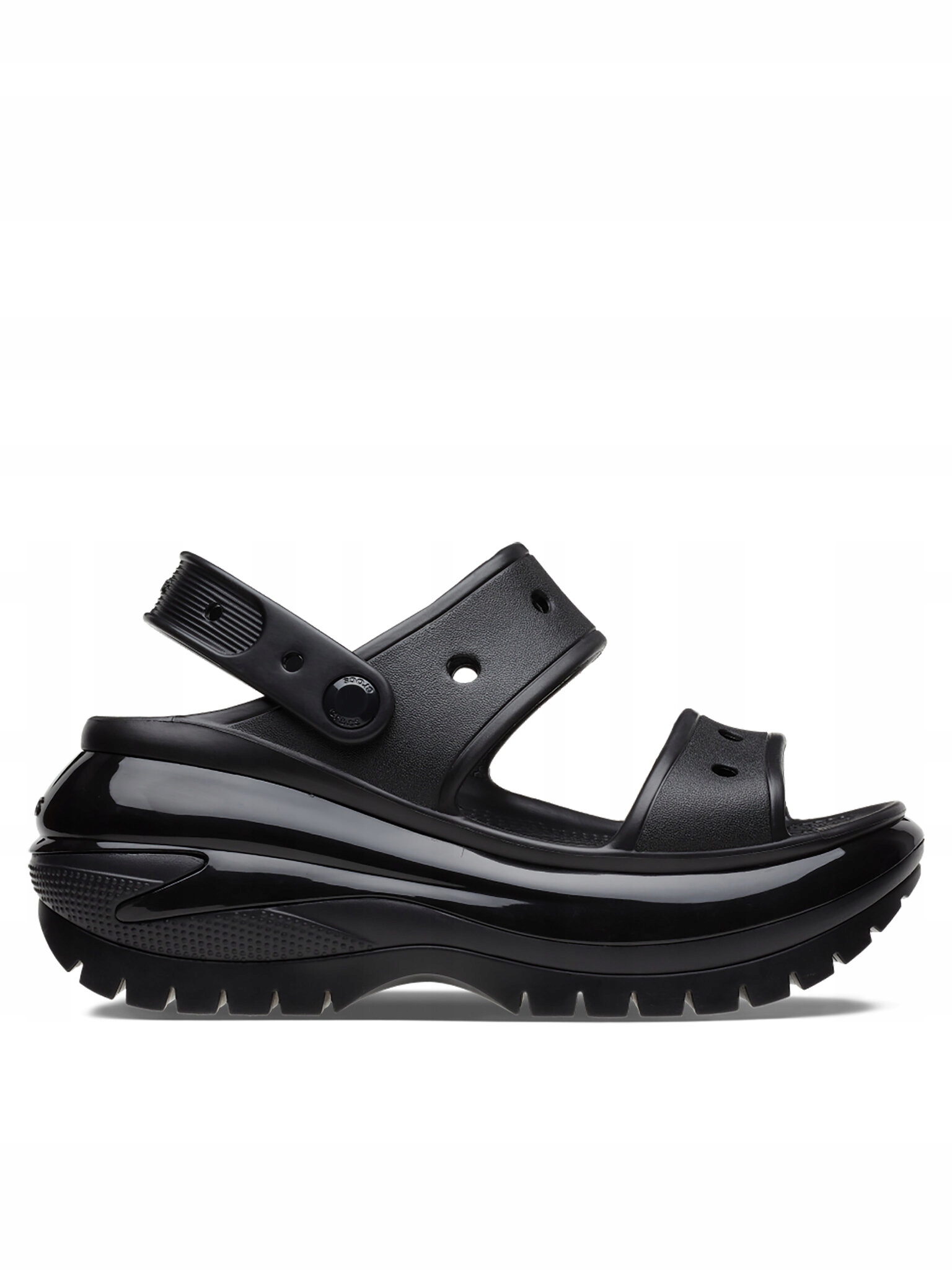 Dámské Sandály Crocs Crush Sandal 207989 Černé Platforma 41-42 W10