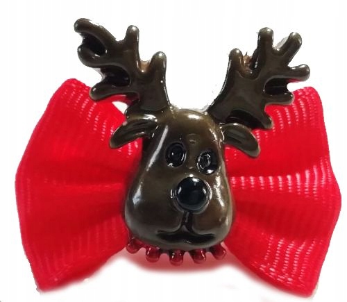 

Świąteczne Kokardki Renifer Spinka