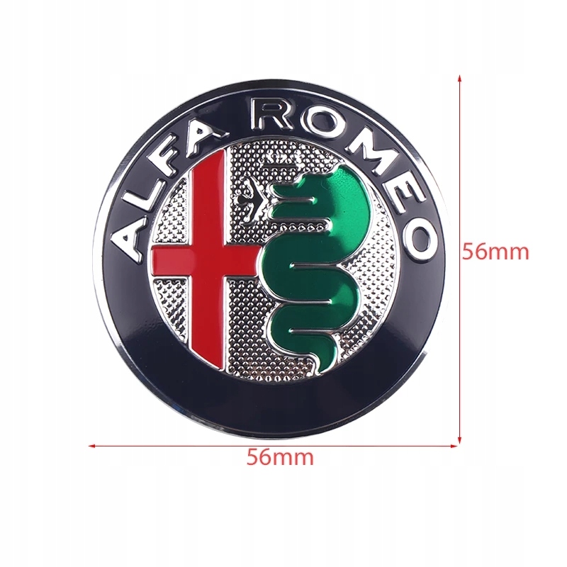 4 NAKLEJKI ALUMINIOW LOGO EMBLEMAT 56mm ALFA ROMEO Marka Alfa Romeo