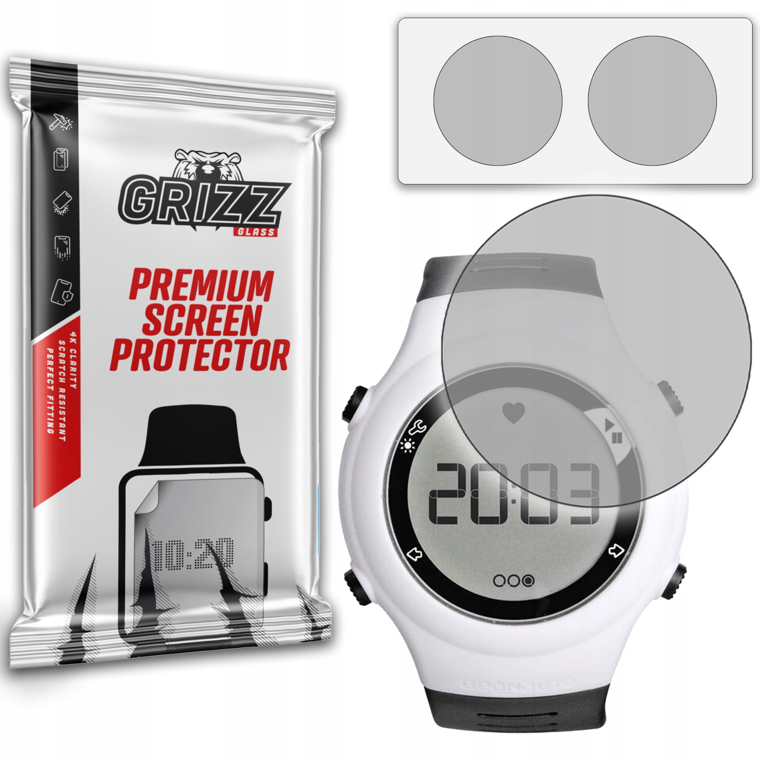 2-PAK Antyodciskowa folia ochronna do Kalenji Onrhythm 110