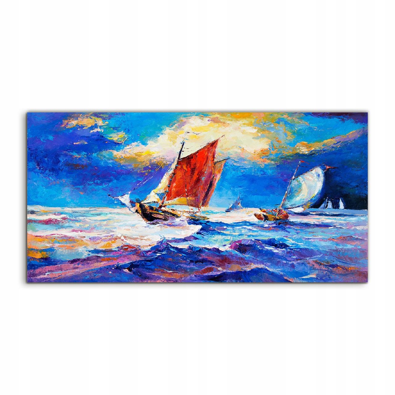 

Fotoobraz 120x60 na ścianę Statek Fale Ocean Morze