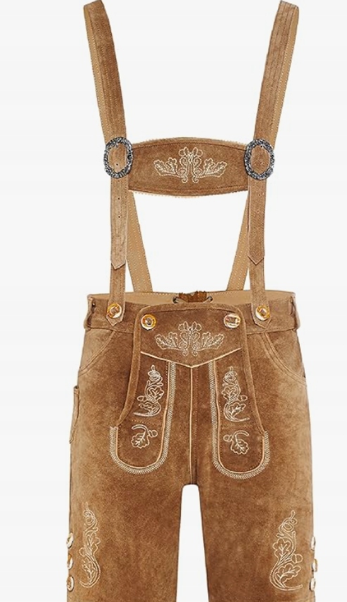 Pánské kožené kraťasy s šlemi, tmavě hnědé, velikosti 46-60