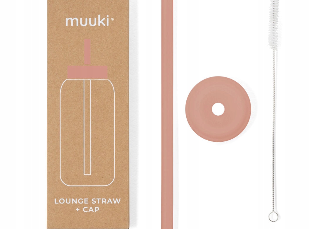 Słomka do butelek Muuki 720 ml Lounge Straw + Cap Canyon Clay