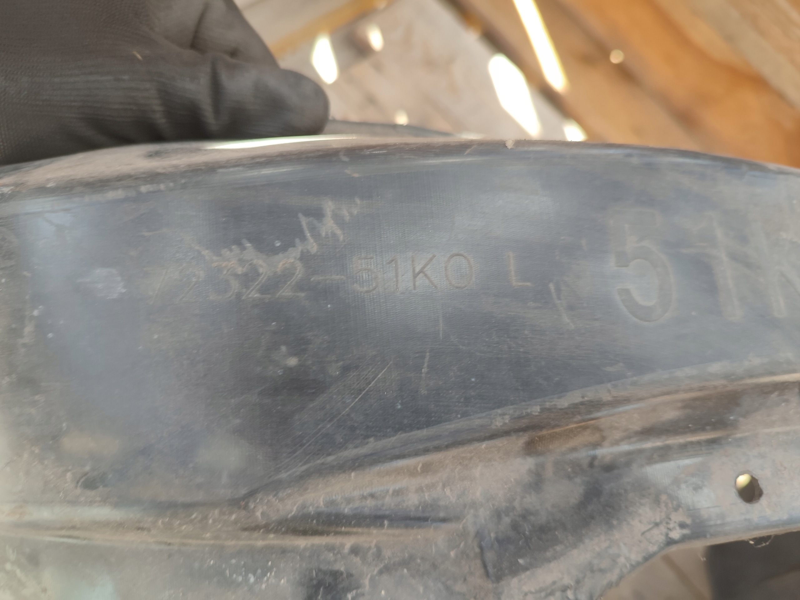 mudguard front front left SUZUKI SPLASH 72322-51K0