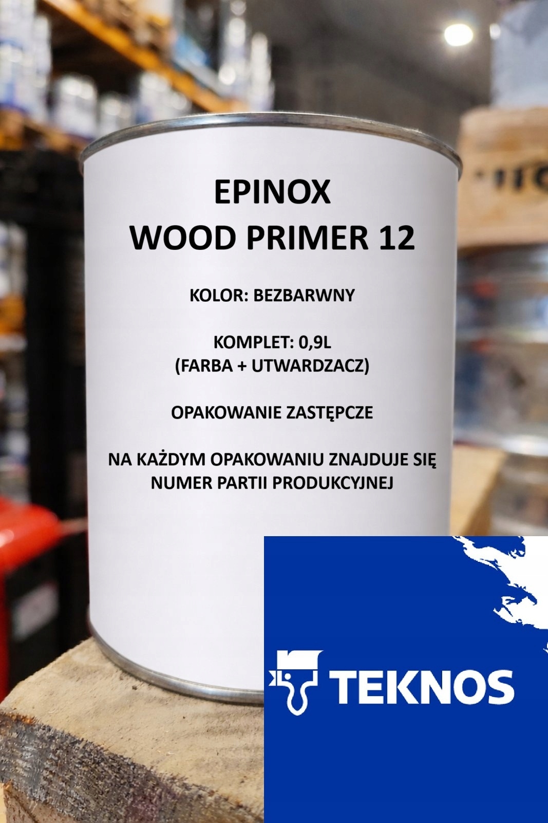 Lakier Epoksydowy Do Drewna Teknos Epinox 12 Bezbarwny 0,9L