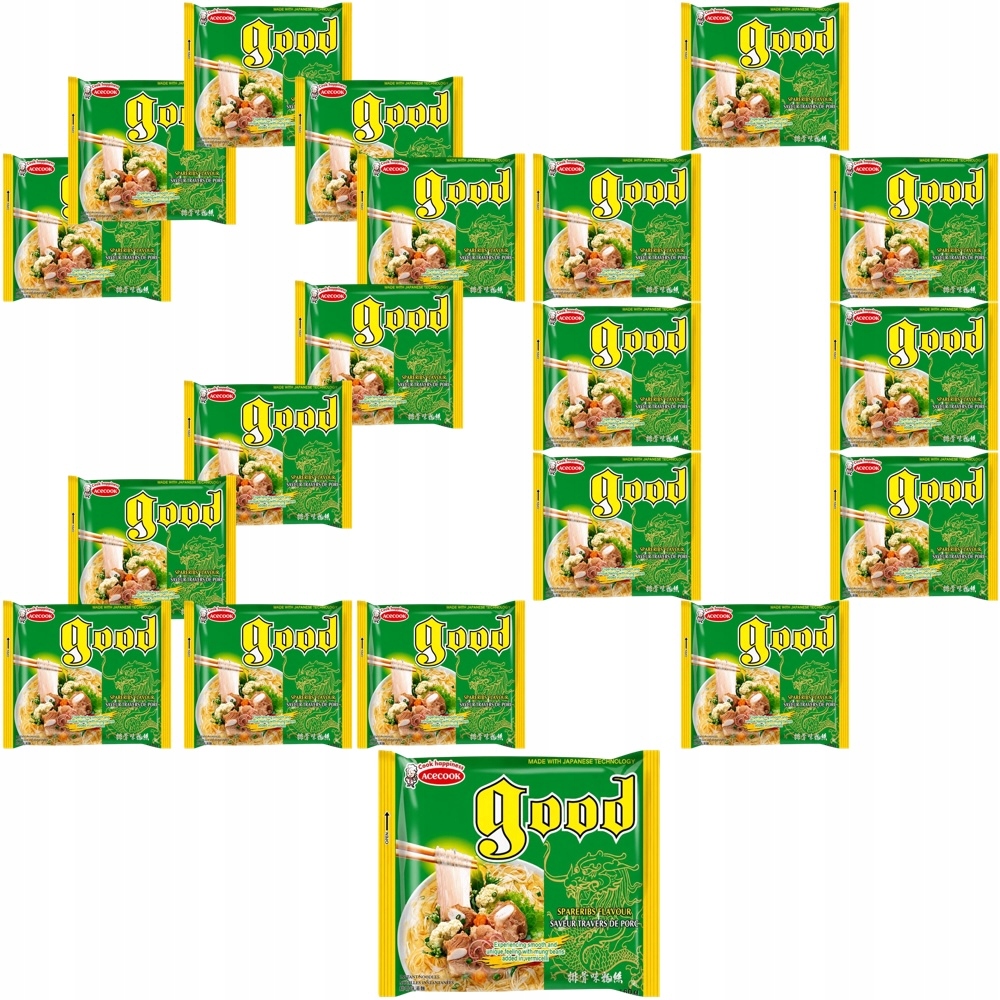 20 x Vietnam Instantní instantní polévka Sójové těstoviny 56g Acecook