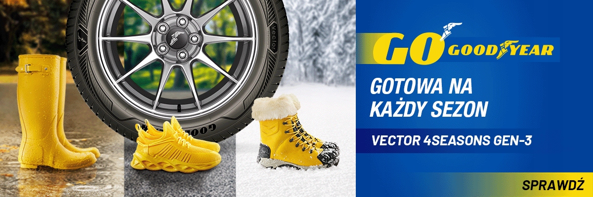 4x OPONY 205/55R16 Goodyear VECTOR 4SEASONS G3 Poziom hałasu zewnętrznego B