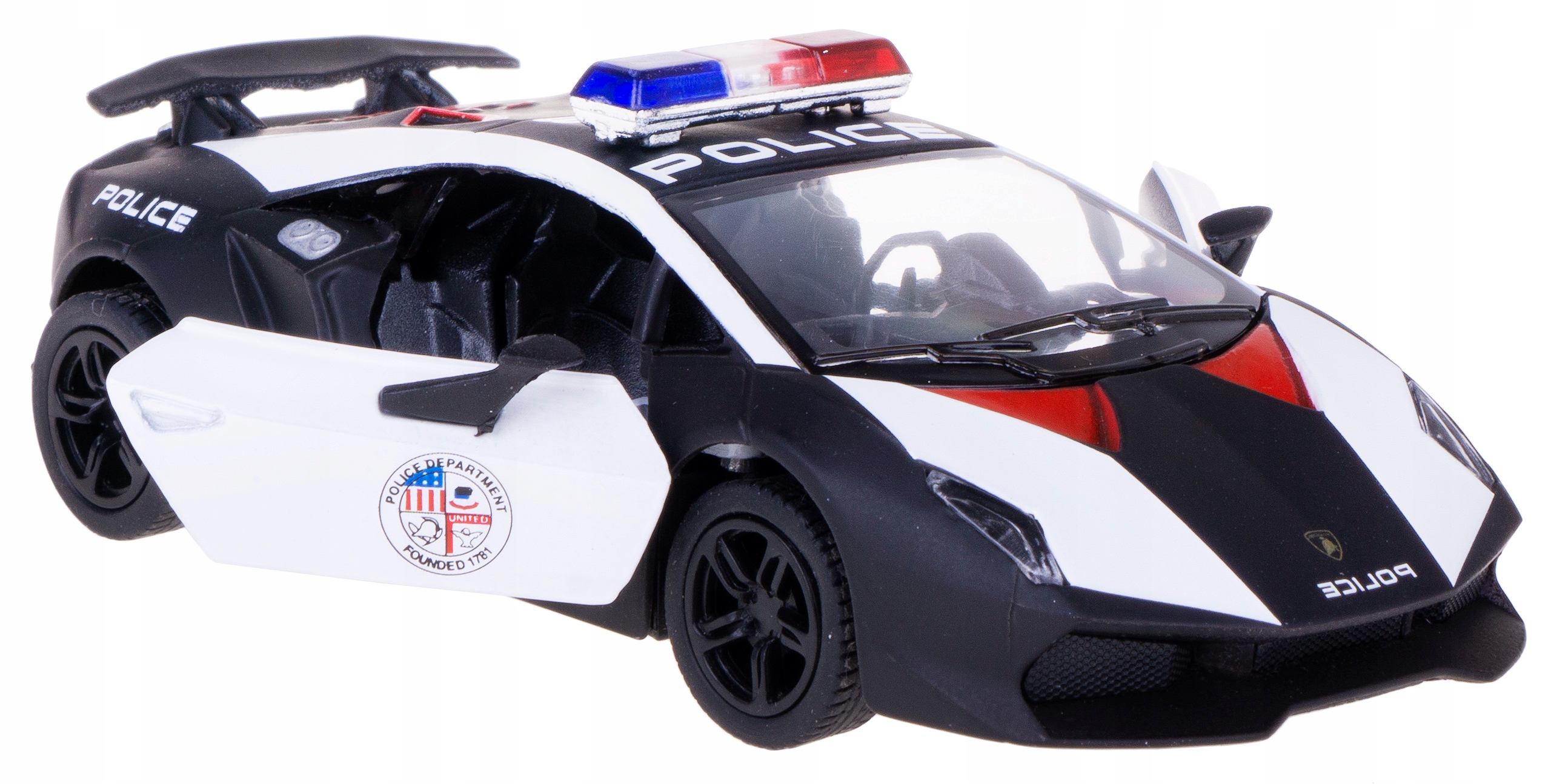 

Policja Lamborghini Sesto Elemento 1:38 Kinsmart